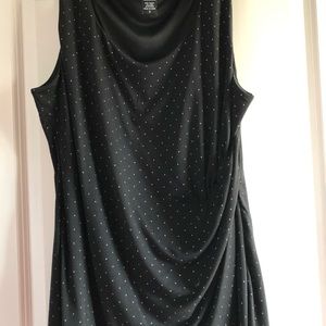 Beautiful black polka dot torrid top